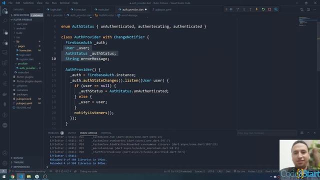 12-Firebase Login Using Provider package - Create the provider смотреть онлайн