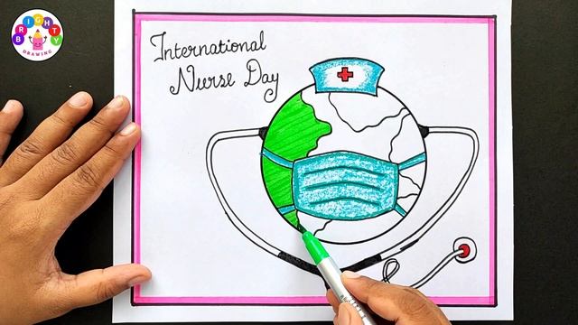 International Nurses Day Drawing | How To Draw Nurses Day Drawing | World Nurses Day Drawing 2023 смотреть онлайн