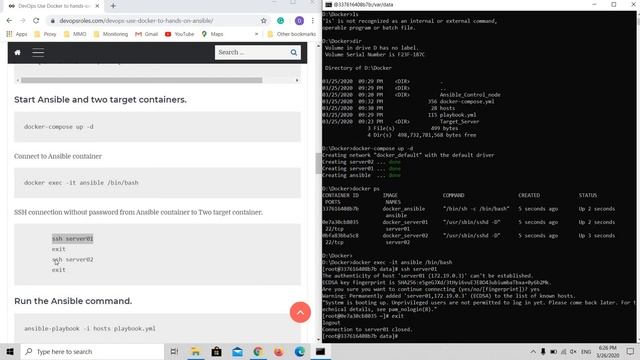 DevOps Use Docker to hands on Ansible смотреть онлайн