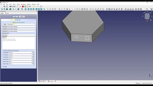 Copy Sketch From One Face to Another in FreeCAD смотреть онлайн