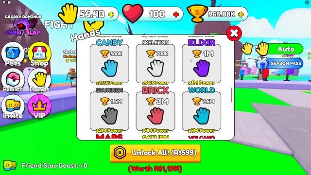 Unlocked Strongest Gauntlet Hands! - Power Slap Simulator Roblox смотреть онлайн