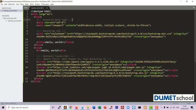 Bentuk Umum Bootstrap 4.5.0 смотреть онлайн