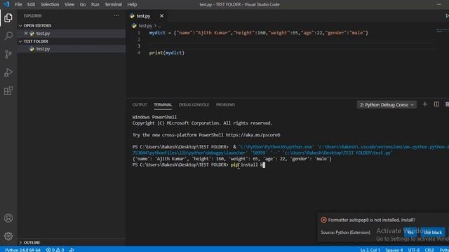 Black Formatting | Python Black Formatter VSCode | Using Black to automatically format Python VSCod смотреть онлайн