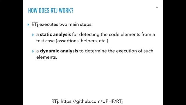 RTj: a Java framework for detecting and refactoring rotten green test cases смотреть онлайн