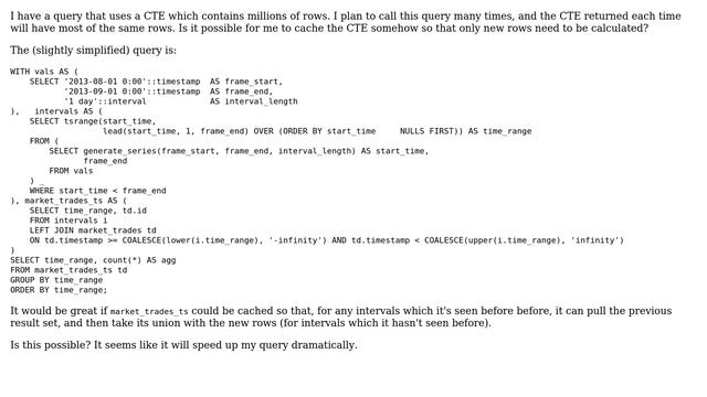 Databases: Row-level subquery caching? смотреть онлайн