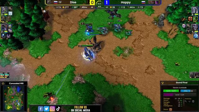 WC3 - [UD] Happy vs Dise [NE] - GRAND FINAL - B2W Weekly Cup #88 смотреть онлайн