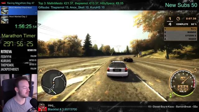 NFS Most Wanted HARD+ Mod V2 - Sonny vs Insane Cops! | KuruHS смотреть онлайн