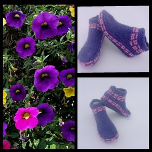 1.МК#Следочки спицами "Петуния"