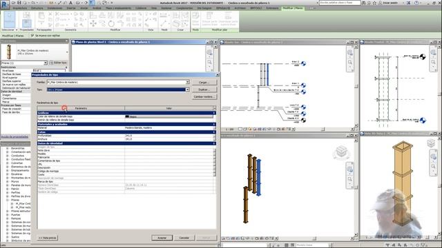 Revit 2017 Cimbra o Encofrado de pilar смотреть онлайн