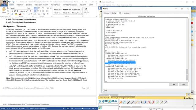7.3.2.5 Lab - Troubleshooting Standard IPv4 ACL Configuration and Placement смотреть онлайн