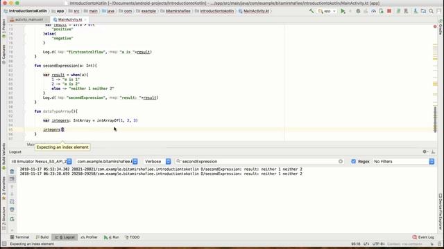 Arrays in Kotlin смотреть онлайн