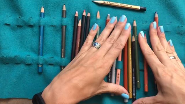 Обзор карандашей в работе с масляной пастелью смотреть онлайн