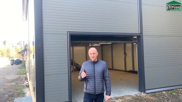 ДВУХЭТАЖНЫЙ ГАРАЖ ИЗ СЭНДВИЧ ПАНЕЛЕЙ ДЛЯ ГЕНЕРАЛЬНОГО ДИРЕКТОРА КОМПАНИИ СТРОИМ ДЛЯ ВАС смотреть онлайн