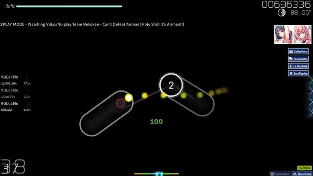Team Nekokan - Can't Defeat Airman I HDDT I 9,97⭐ Pass смотреть онлайн