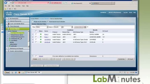 LabMinutes# SEC0090 - Cisco ACS 5.4 Wired and Wireless MAC Authentication Bypass (MAB) (Part 1) смотреть онлайн