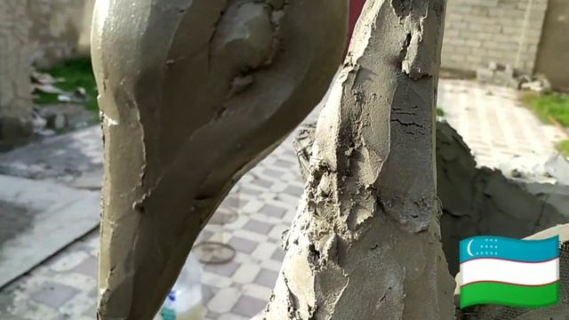 Как сделать цветочки виде лебедя из арт бетона своими руками.