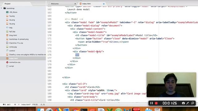 Desarrollando Mi Página WEB con BOOTSTRAP : Integrando un modal смотреть онлайн