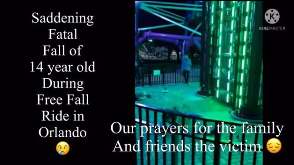 FATAL FALL in Orlando FREE FALL (graphic video) 😥
