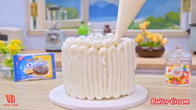 Miniature Watermelon Buttercream Cake | 1000+ Satisfying Miniature Cake Decorating By Yummy Bakery