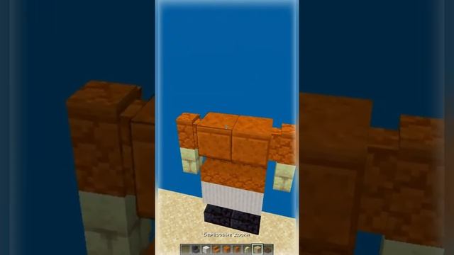 Minecraft:: КУКЛА из Игра в Кальмара #shorts | Майнкрафт как построить Куклу из игры в кальмара