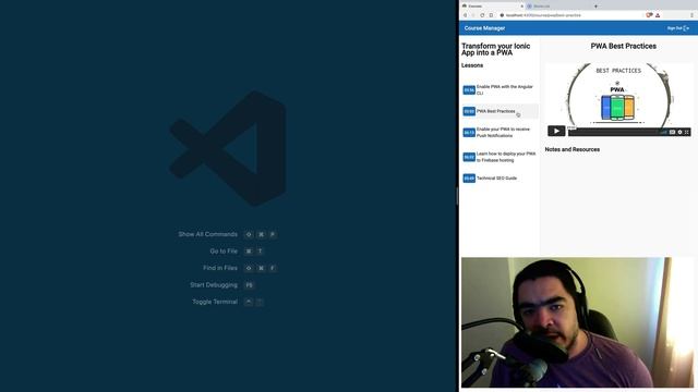 Building PWAs with Ionic Framework [Course] смотреть онлайн