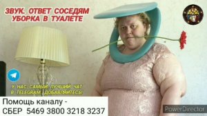 Ответ шумным соседям. Уборка в туалете