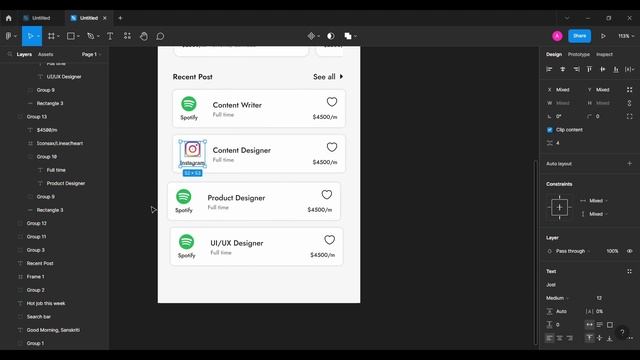 Job Finder App UI Design in Figma смотреть онлайн