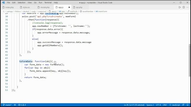 Vue.js Axios CRUD (Create, Read, Update and Delete) using PHP MySQLi смотреть онлайн