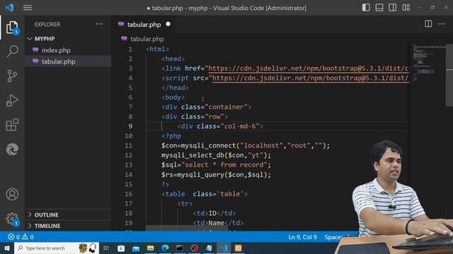#18| Bootstrap with PHP | Database Connectivity | PHP Tutorial in Hindi смотреть онлайн