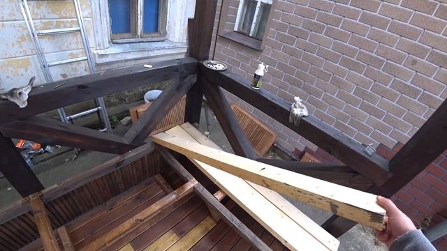 Беседка из бруса своими руками - лавки с карманами! смотреть онлайн