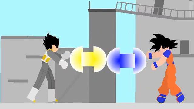 Goku vs Vegeta 9 seconds fight stick nodes смотреть онлайн