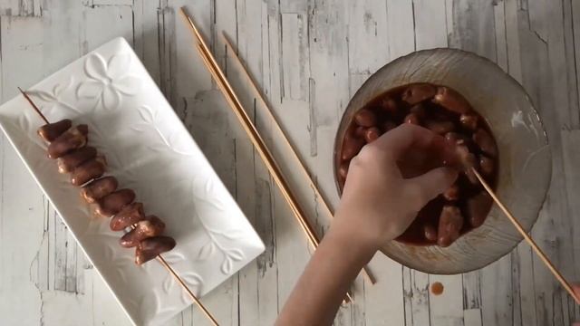 Шашлык из куриных сердечек в духовке на шпажках ? Как приготовить вкусные куриные сердечки смотреть онлайн