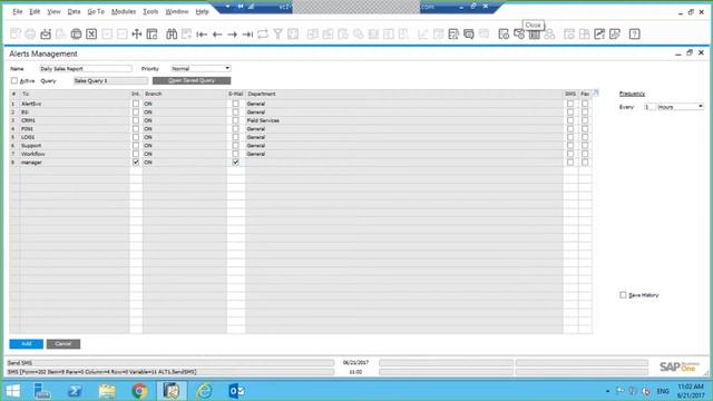 How to Create an SAP Business One Alert from a Saved Query смотреть онлайн