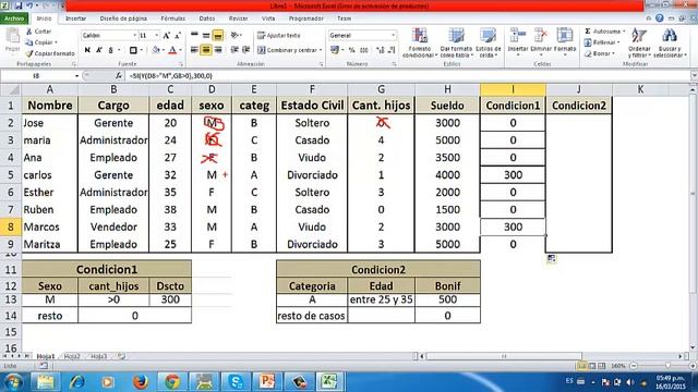 Tutorial Excel 20 Condicional Si(y(