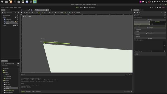 Godot terrain path2D line2D curves смотреть онлайн