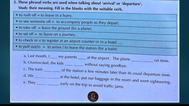 Unit 10: Vocabulary  p 142