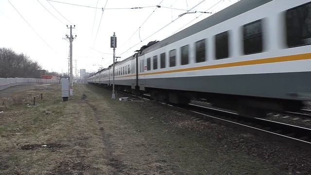 Электропоезд ЭП2Д-0021 "ЦППК" (ТЧ-3) приг. поезд №6418/6417 Люблино (Кубанская) - Волоколамск. смотреть онлайн