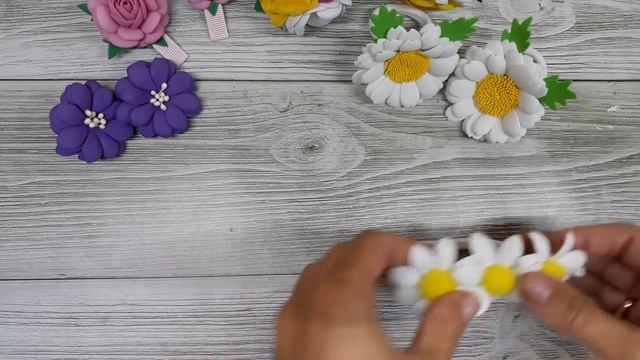 Небольшой обзор работ из фоамирана / Идеи аксессуаров для волос