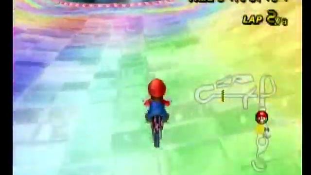 Mario Kart Wii Worldwide: Time Trial Ghost Races- Rainbow Road Again смотреть онлайн