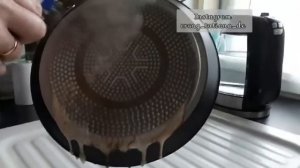 Антижир компании Эрсаг в работе! Как почистить пригоревшую сковородку?