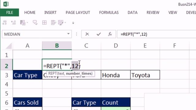 Highline Excel 2013 Class Video 47: Statistics: Dot Plot (Cell Chart) смотреть онлайн