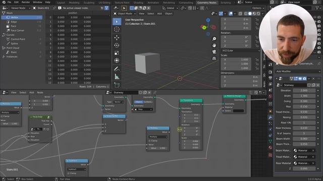Procedural Stairs with Geometry Nodes in Blender смотреть онлайн