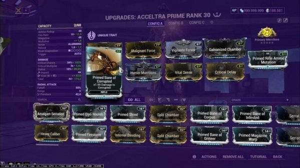 Acceltra Prime Build (Warframe Gameplay)