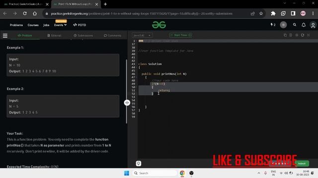 Recursion-Geeks For Geeks Practice Question#geeksforgeeks #java #recursion #coding смотреть онлайн