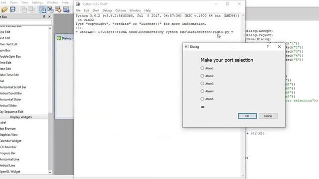 Radio bullets PyQt5 GUI смотреть онлайн