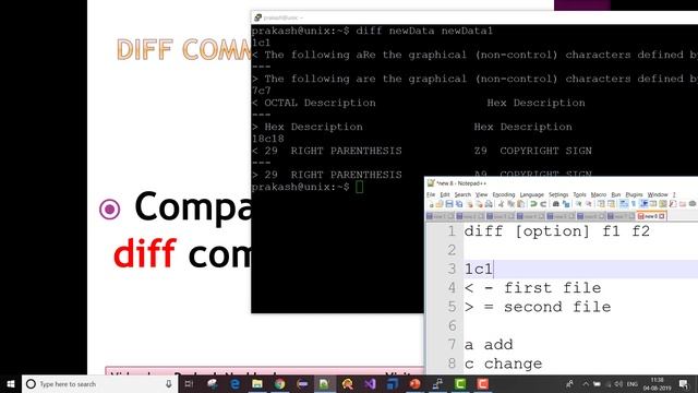 Unix For Testers - 26- diff command -- compare 2 files in Unix or Linux line by line смотреть онлайн