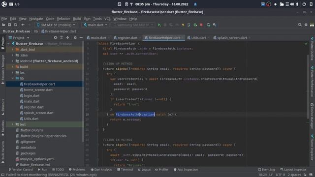 Flutter FireBase Authentication In Arabic смотреть онлайн