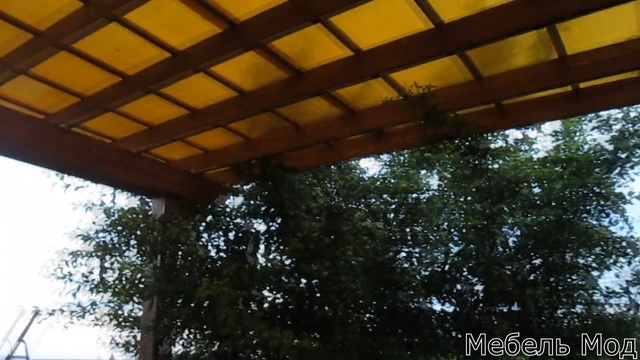 Пергола из массива дерева. смотреть онлайн