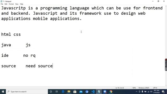 Introduction to java script + differ between Java and Javascript смотреть онлайн