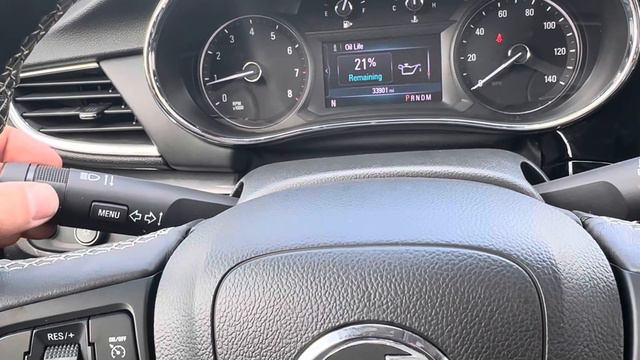 2020 Buick Encore Oil Life Reset How To
